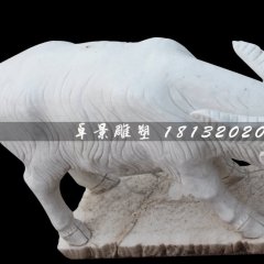 山羊石雕，大理石山羊雕塑