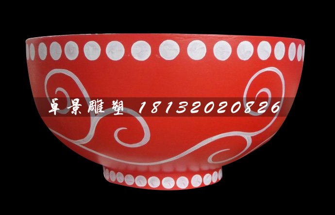 玻璃钢碗雕塑，玻玻璃钢碗雕塑，玻璃钢彩绘雕塑