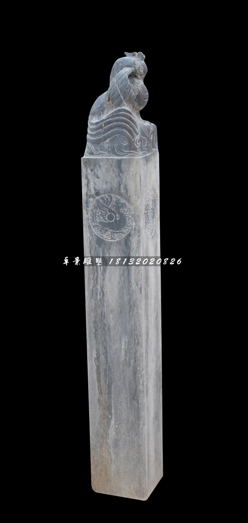拴马柱，仿古拴马柱雕塑