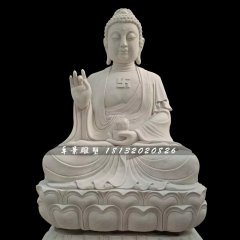 如来佛石雕，大理石佛像雕塑