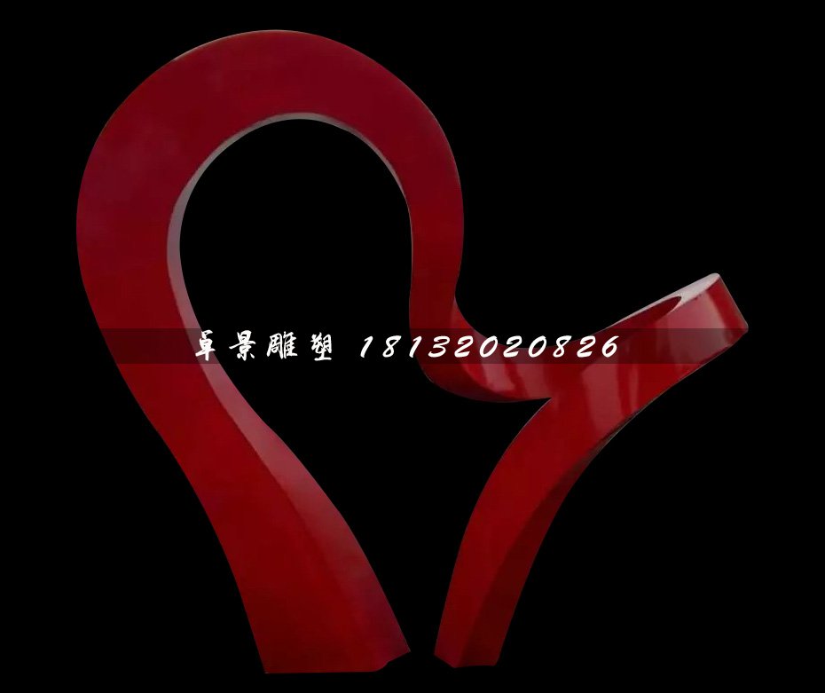 不锈钢彩带雕塑，不锈钢抽象雕塑