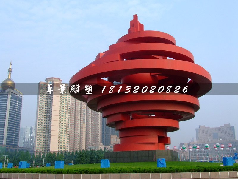 不锈钢五月的风雕塑，广场标志雕塑