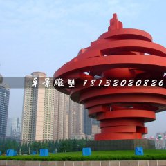 不锈钢五月的风雕塑，广场标志雕塑