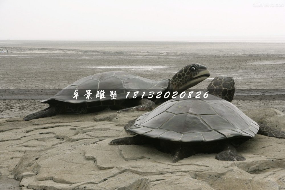 玻璃钢乌龟雕塑，仿真乌龟雕塑 (1)