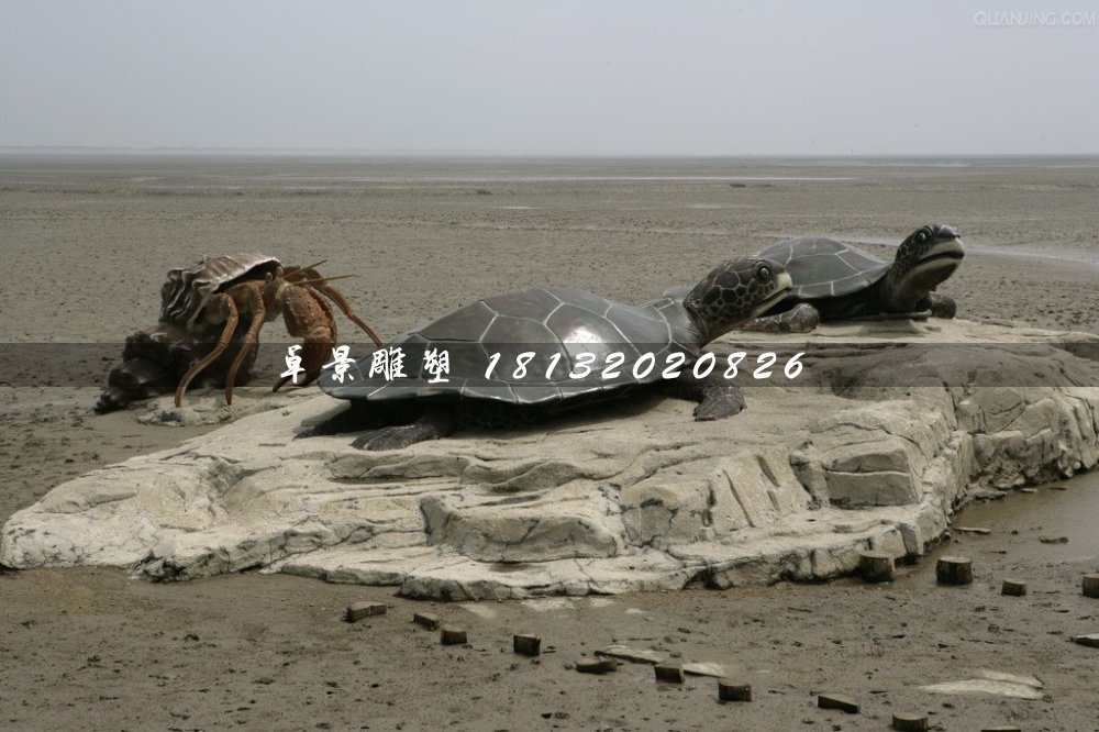 玻璃钢乌龟雕塑，仿真乌龟雕塑 (2)