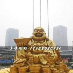 弥勒佛铜雕，广场大型铜佛像