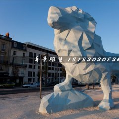 狮子石雕，抽象动物石雕