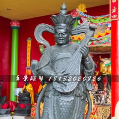 持国天王铜雕，四大护法铜雕