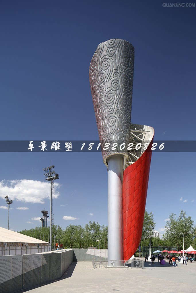 不锈钢火炬雕塑，广场不锈钢雕塑