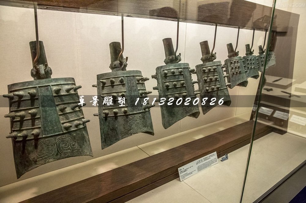 编钟铜雕，古代乐器铜雕 (3)