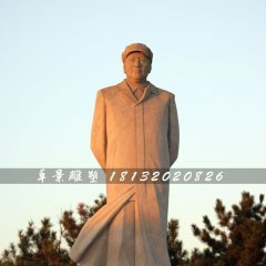 毛主席石雕，立式毛主席石雕