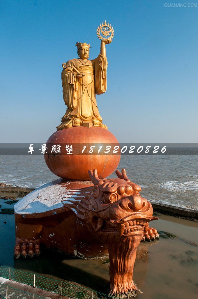 太阳神铜雕，海边神仙铜雕