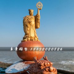 太阳神铜雕，海边神仙铜雕