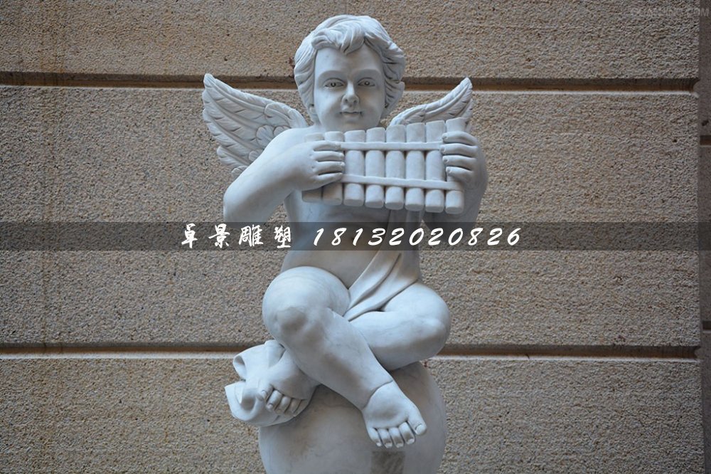 音乐小天使石雕，人物石雕