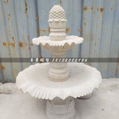 跌水盆石雕，大理石小型喷泉