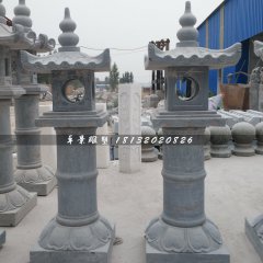 仿古石灯雕塑，公园青石灯