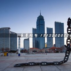 锚链铜雕，广场景观铜雕
