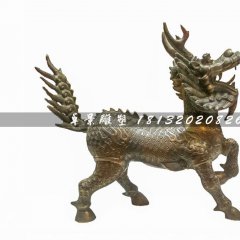 麒麟铜雕，广场神兽铜雕