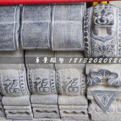青石门墩，仿古抱鼓石雕塑