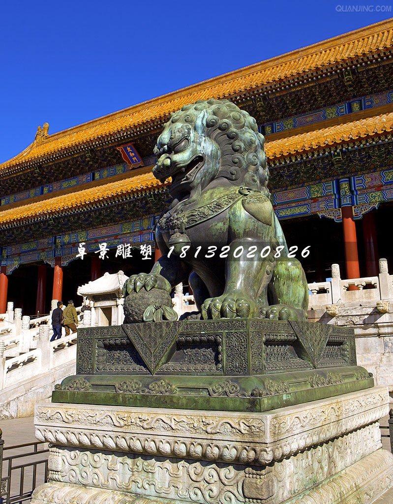 青铜狮雕塑，北京狮雕塑