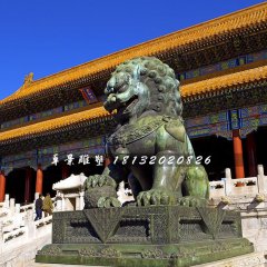 青铜狮雕塑，北京狮雕塑