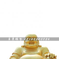 坐式弥勒佛，寺庙铜佛像