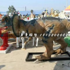 恐龙雕塑，玻璃钢仿真动物雕塑