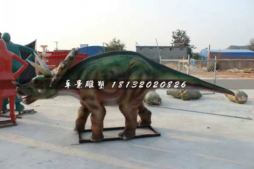 恐龙雕塑，玻璃钢仿真动物雕塑 (4)