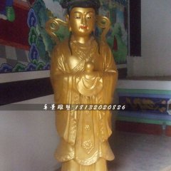 龙女铜雕，寺庙神仙铜雕