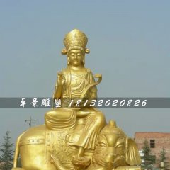 普贤菩萨雕塑，大型佛像铜雕