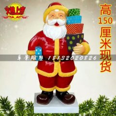 圣诞老人雕塑，玻璃钢卡通雕塑