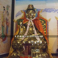 送子娘娘铜雕，寺庙神仙铜雕