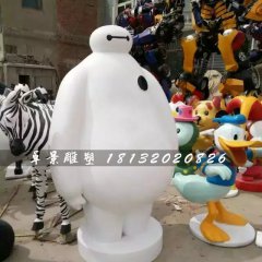 玻璃钢大白雕塑，卡通雕塑