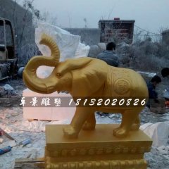 大象铜雕，吉祥大象铜雕