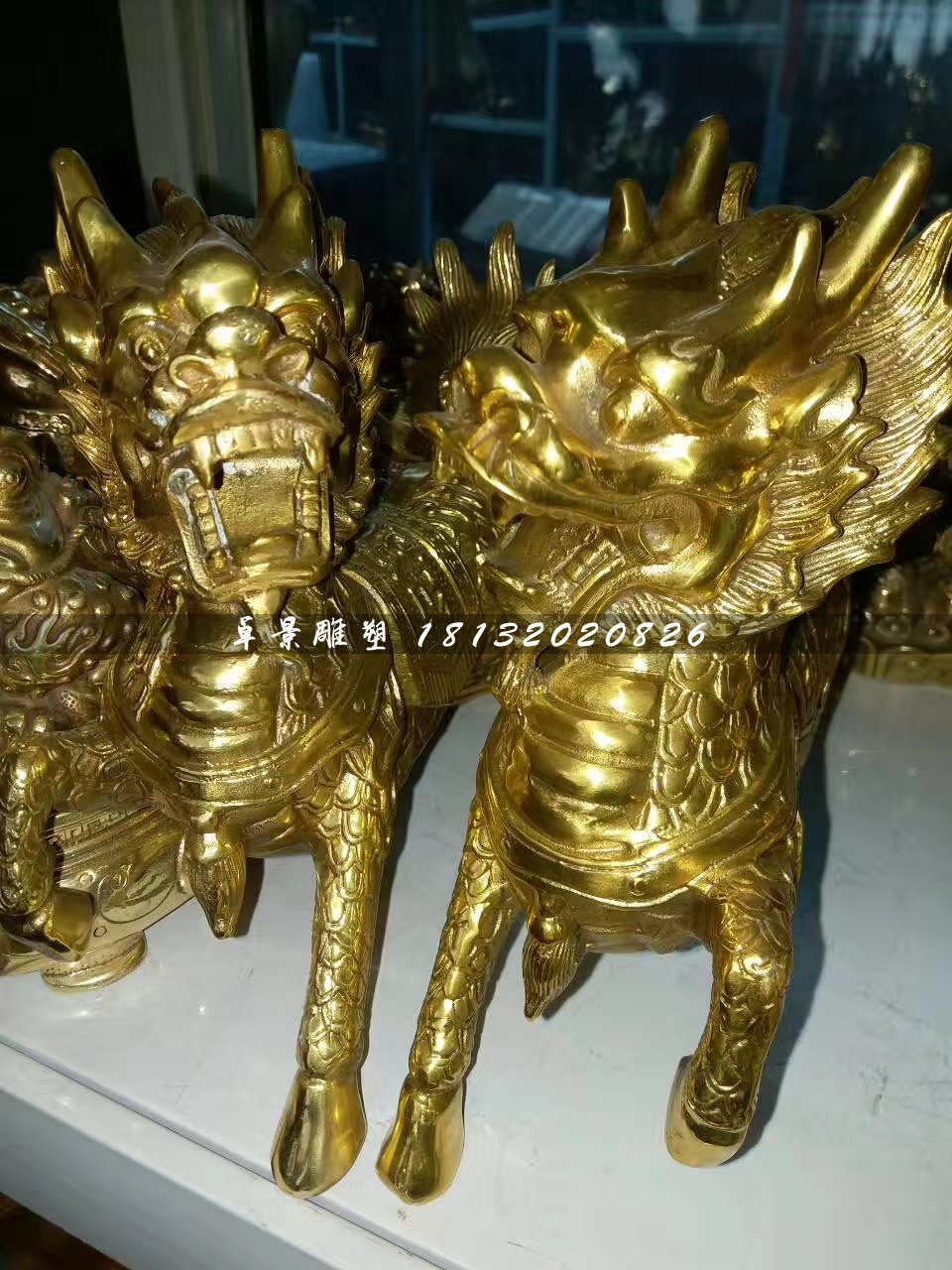 铜麒麟，铸铜麒麟雕塑