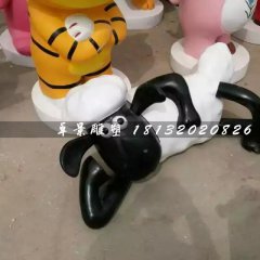 小羊肖恩雕塑，卡通动物雕塑