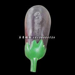 仿真茄子雕塑，玻璃钢蔬菜