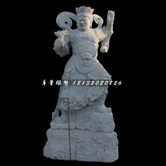 青石四大天王雕塑，石雕神仙