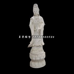 立式佛像，大理石观音菩萨