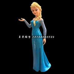 冰雪女王雕塑，玻璃钢卡通人物雕塑