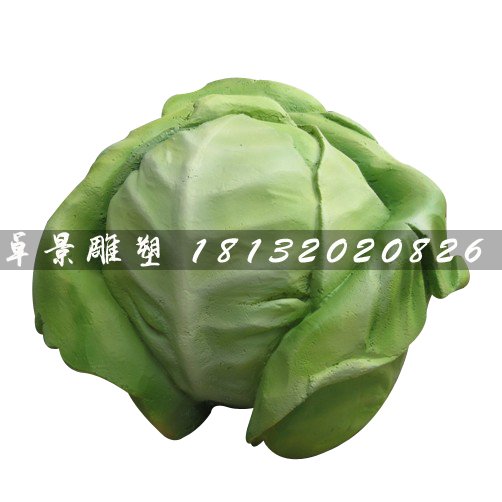 洋白菜雕塑，玻璃钢仿真蔬菜