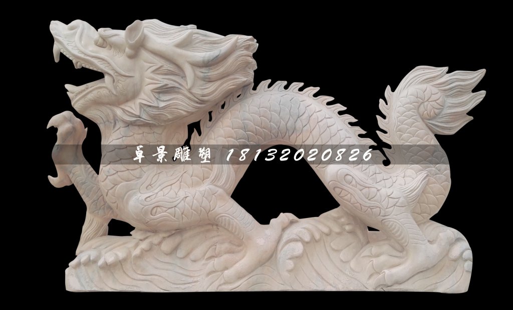 十二生肖石雕，晚霞红动物石雕