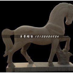 石雕马，公园动物石雕