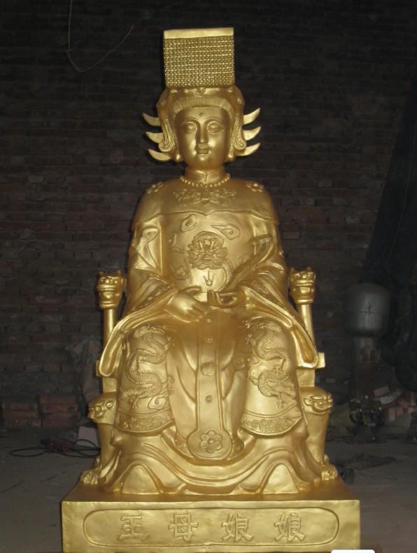 王母娘娘雕塑，玻璃钢神仙雕塑