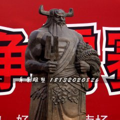 神农铜雕，古代神话人物铜雕