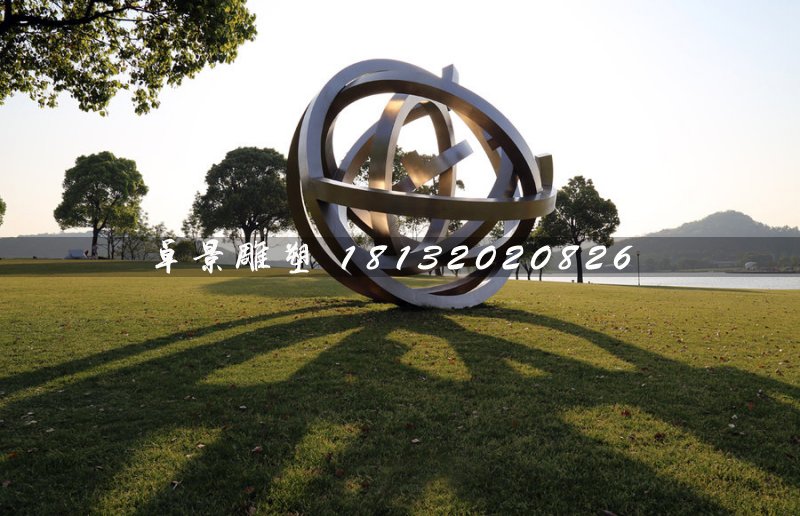 公园抽象雕塑，不锈钢景观雕塑 (2)