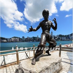 李小龙铜雕，电影明星铜雕