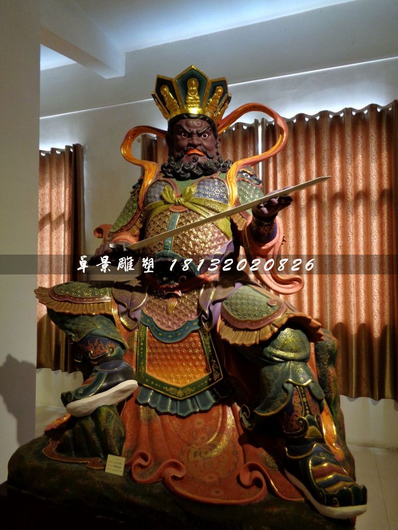 四大天王雕塑，玻璃钢神仙 (1)