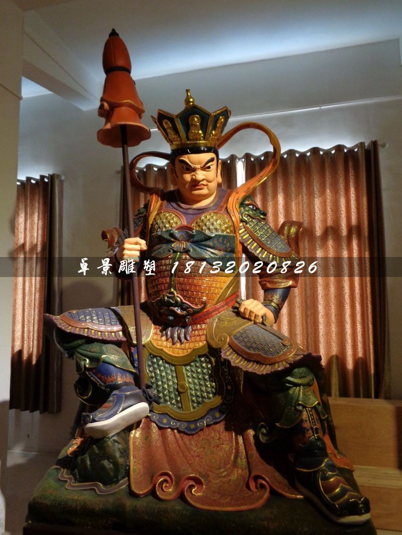 四大天王雕塑，玻璃钢神仙 (2)