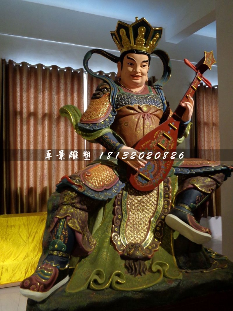 四大天王雕塑，玻璃钢神仙 (4)